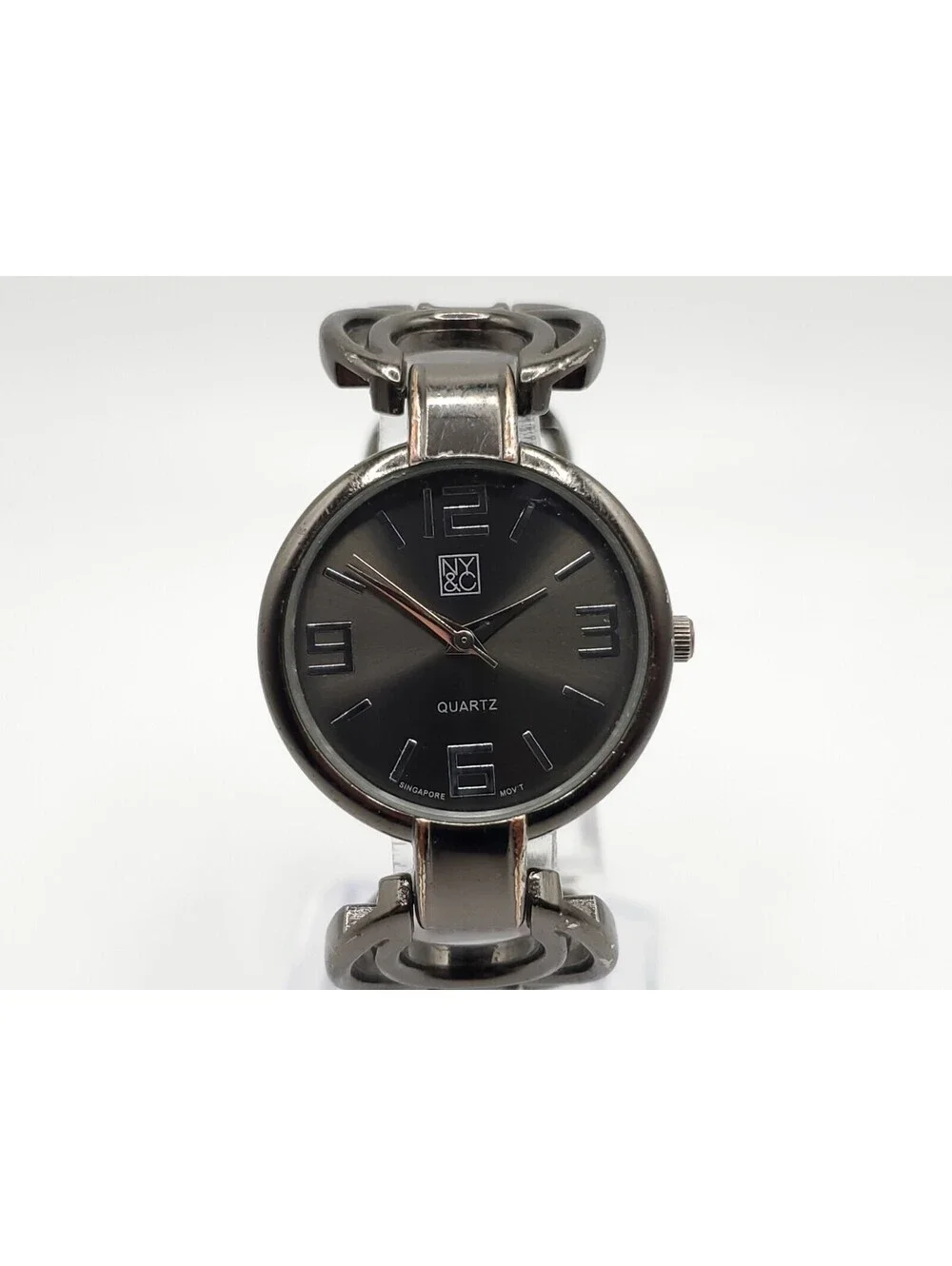 NY&C Quartz Watch Womens New Battery Black Tone 29mm